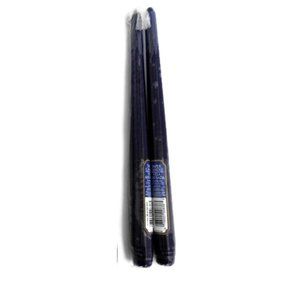 12" Vela Ahusada Colored Taper Candles Navy Blue